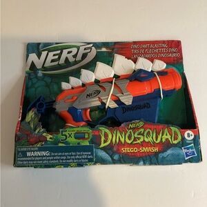 Nerf DinoSquad Stego-Smash Dart Blaster With 5 Soft Darts Stegosaurus New